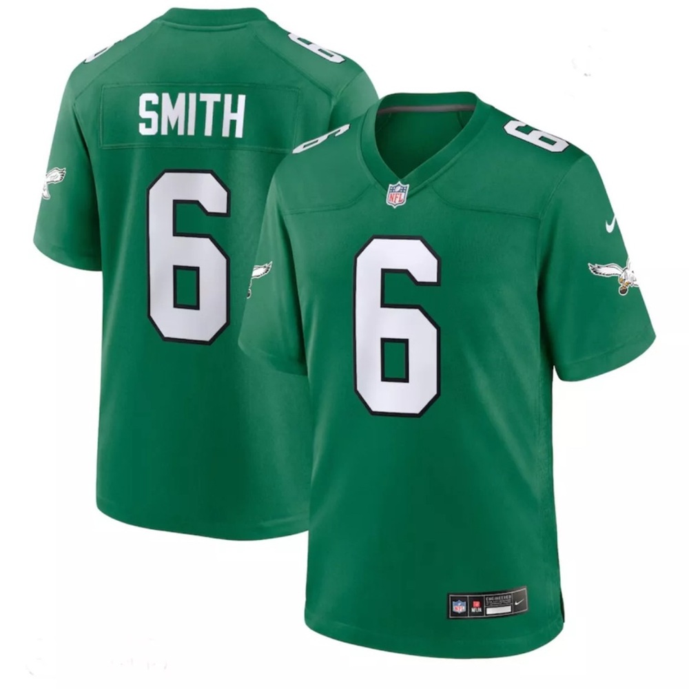 Authentic Nike DeVonta Smith YOUTH Kelly Green Philadelphia Eagles Game Jersey